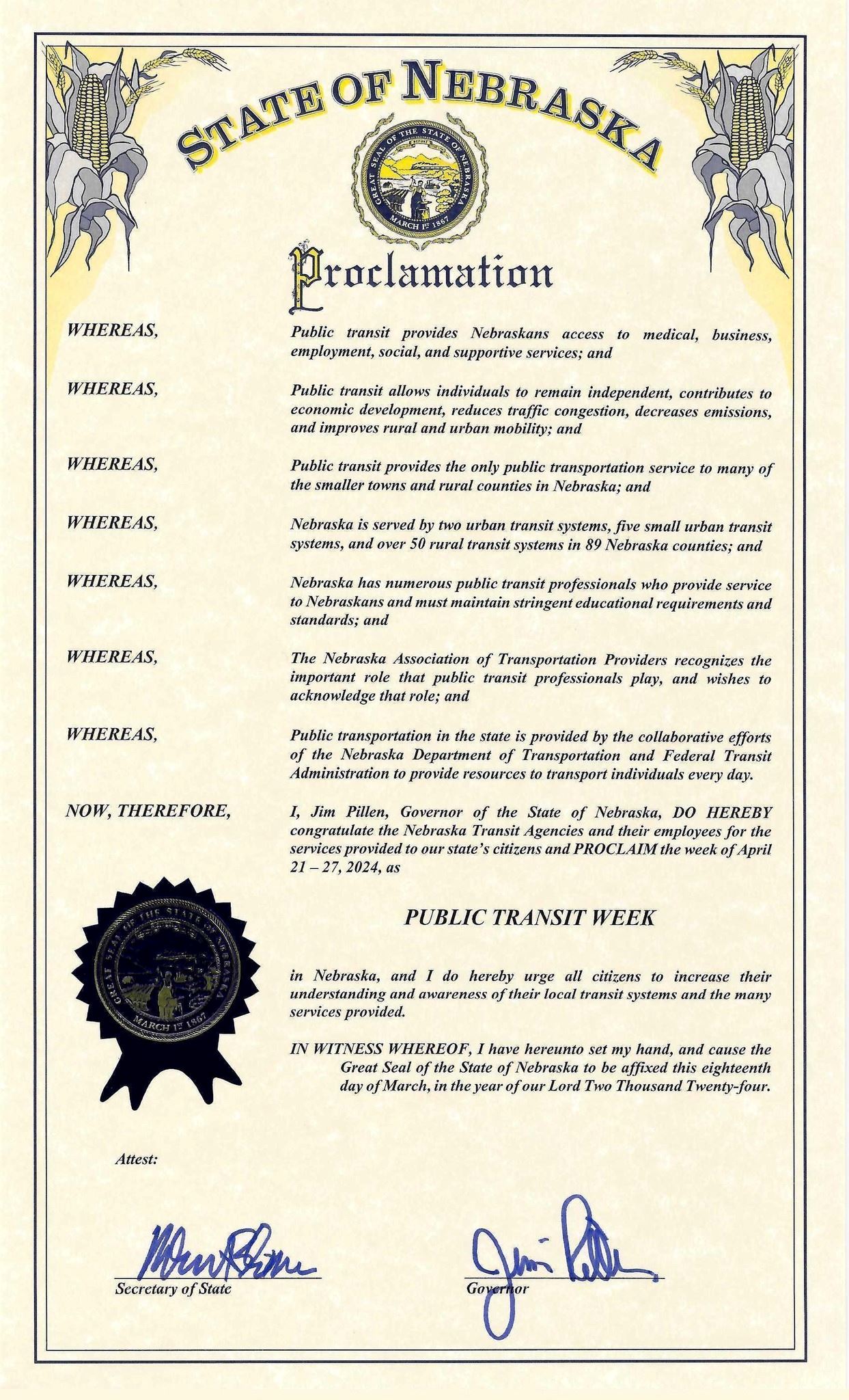 transit week resolution